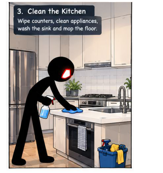 Clean kitchen
