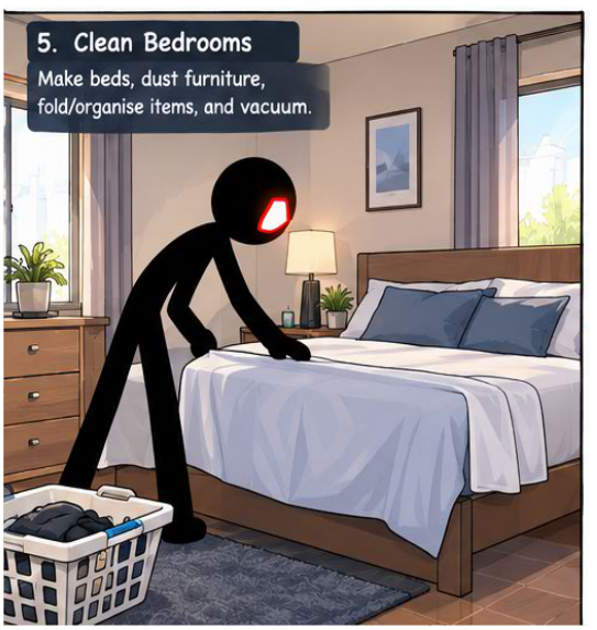 Tidy bedroom